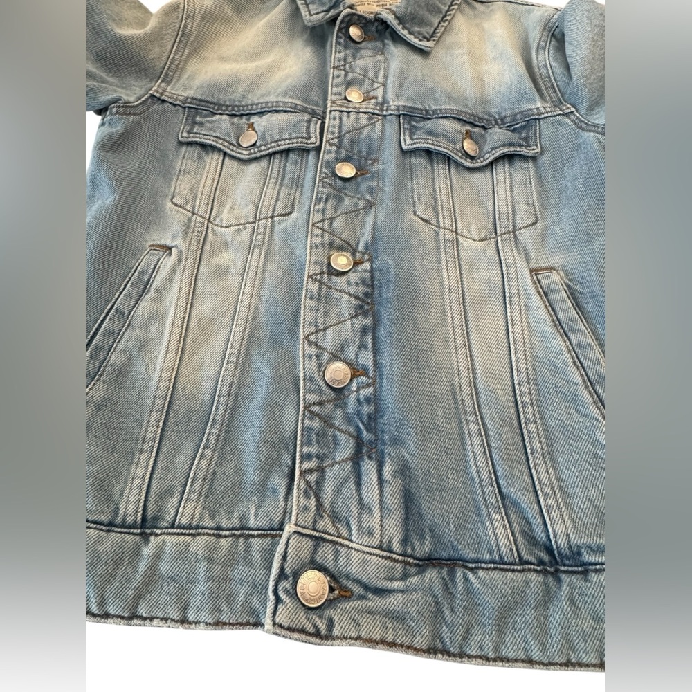 Zadig & Voltaire Kase Vignon Skull Embroidered Jean Jacket Small - Picture 6 of 15